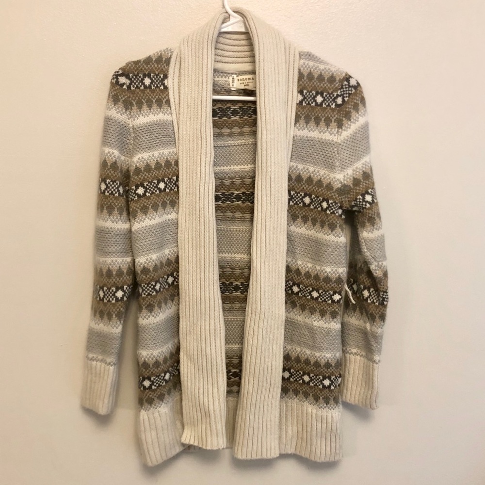Sonoma petite small open cardigan like new